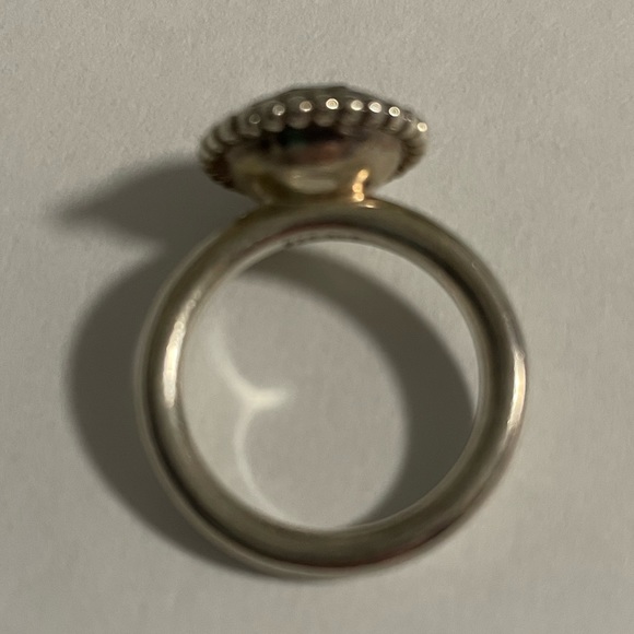 PANDORA Autumn Skies Stackable Ring with Green Amethyst. Size 7. - Picture 4 of 6